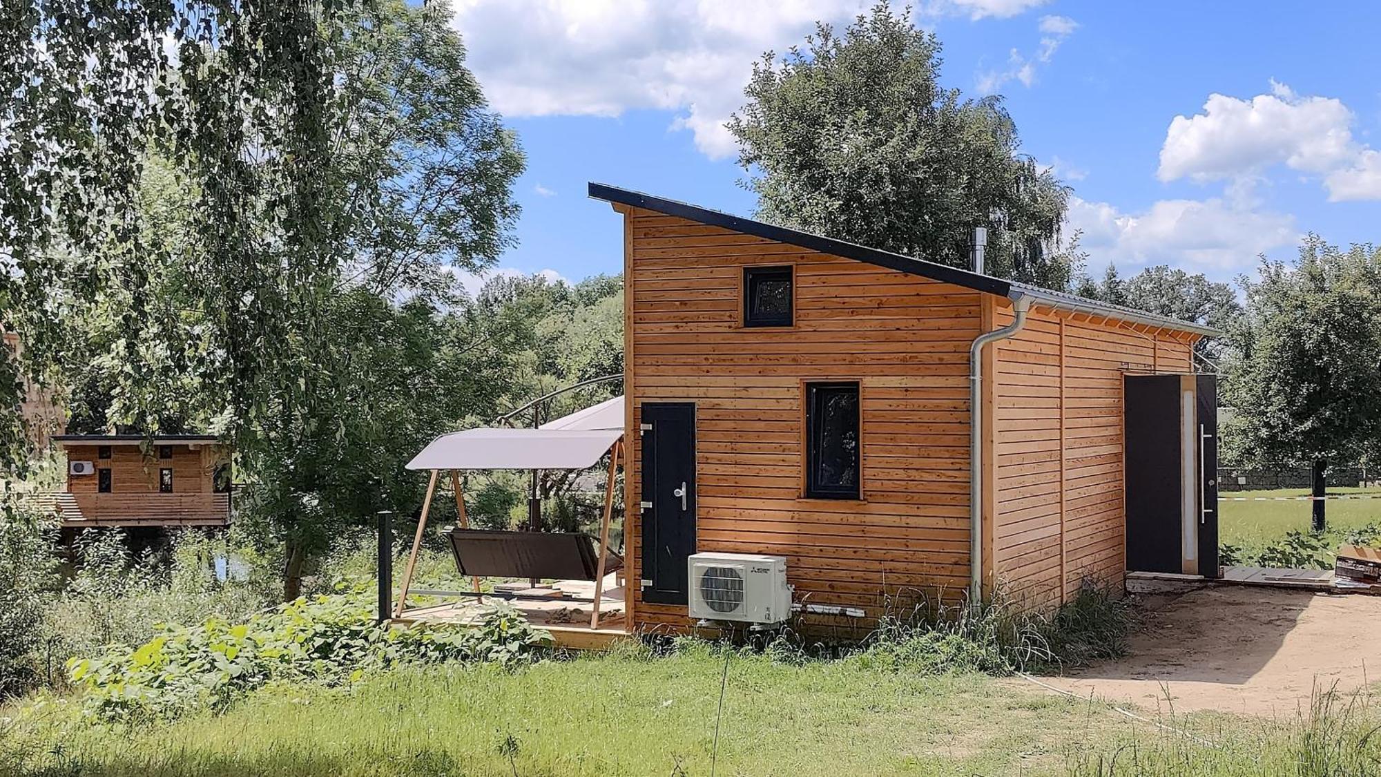 Tinyhousebeidresden 3 Fuer 2 - 7 Personen, Naehe Saechsische Schweiz, Dresden, Mit Badeteich Villa Großharthau Exterior foto